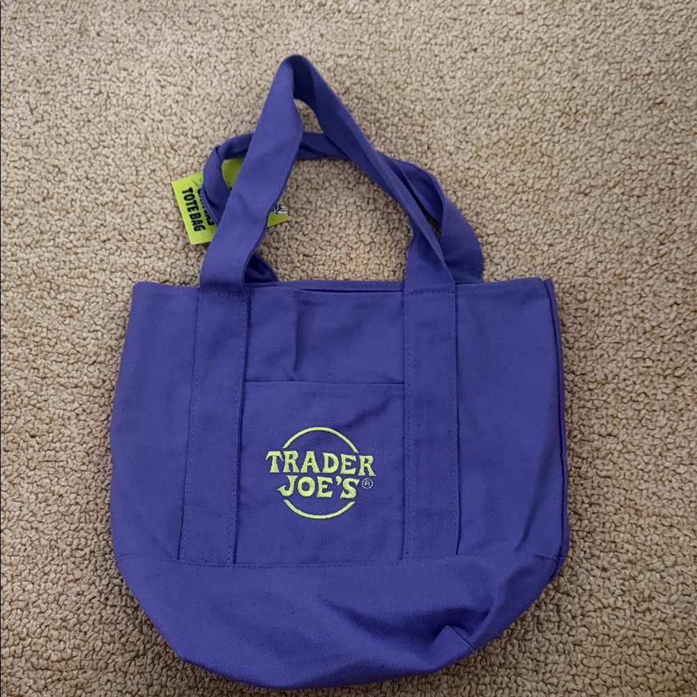 Trader Joe's Purple Tote Bag